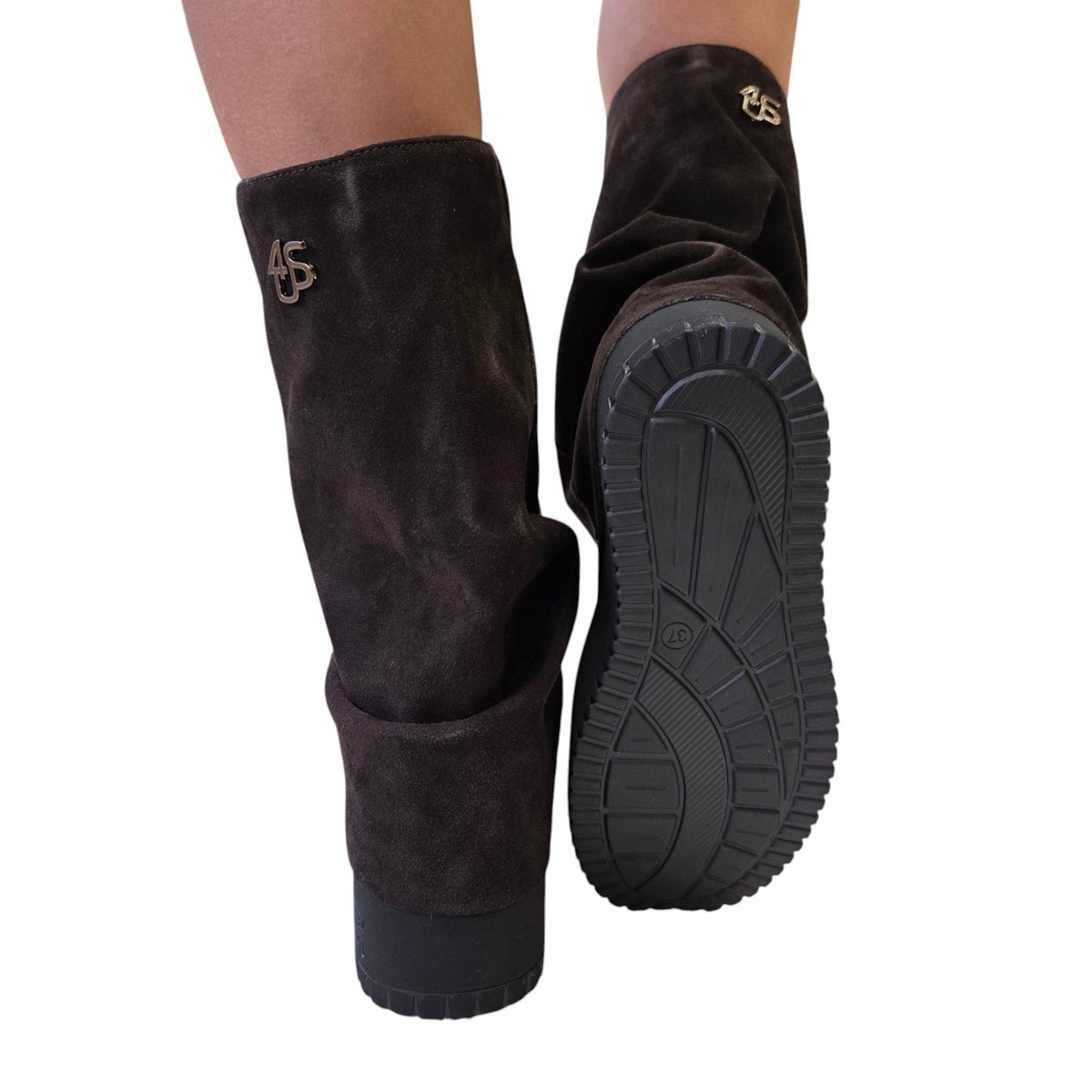 Paciotti 4US stivale donna camoscio marrone www.offidani.it