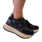 Paciotti 4US sneakers donna nera www.offidani.it