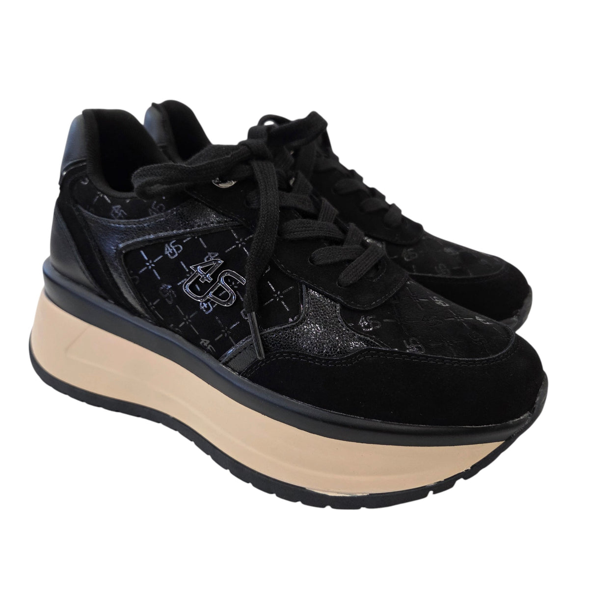 Paciotti 4US sneakers donna nera www.offidani.it