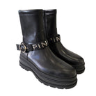 Pinko anfibio donna pelle nero www.offidani.it