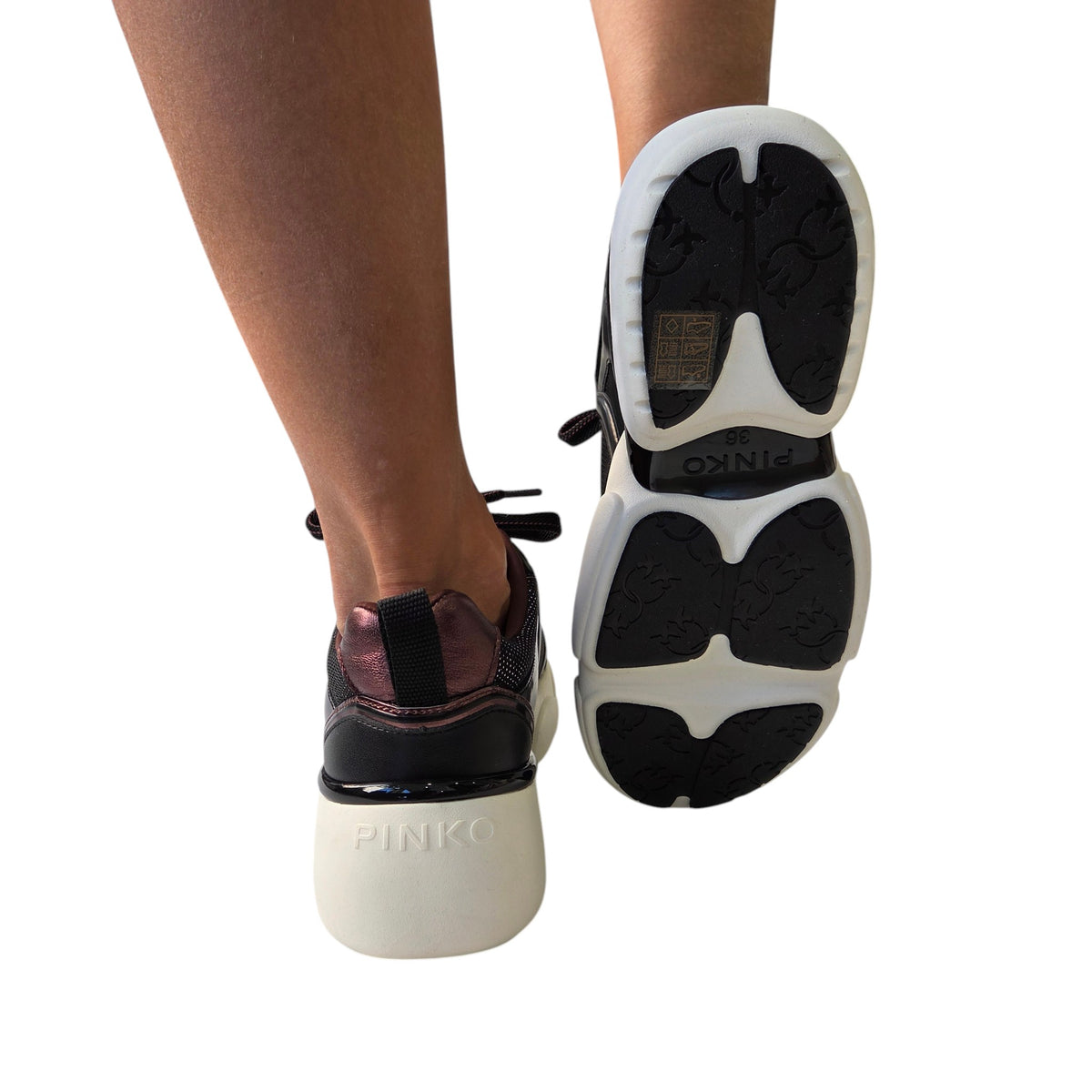 Pinko sneakers donna nera www.offidani.it