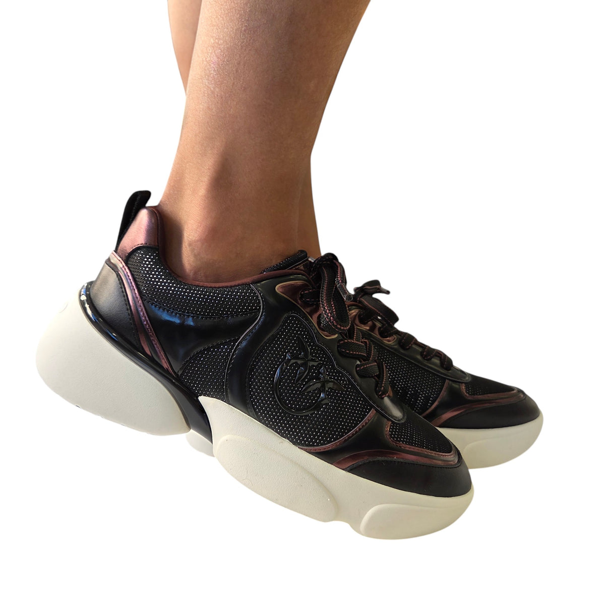Pinko sneakers donna nera www.offidani.it