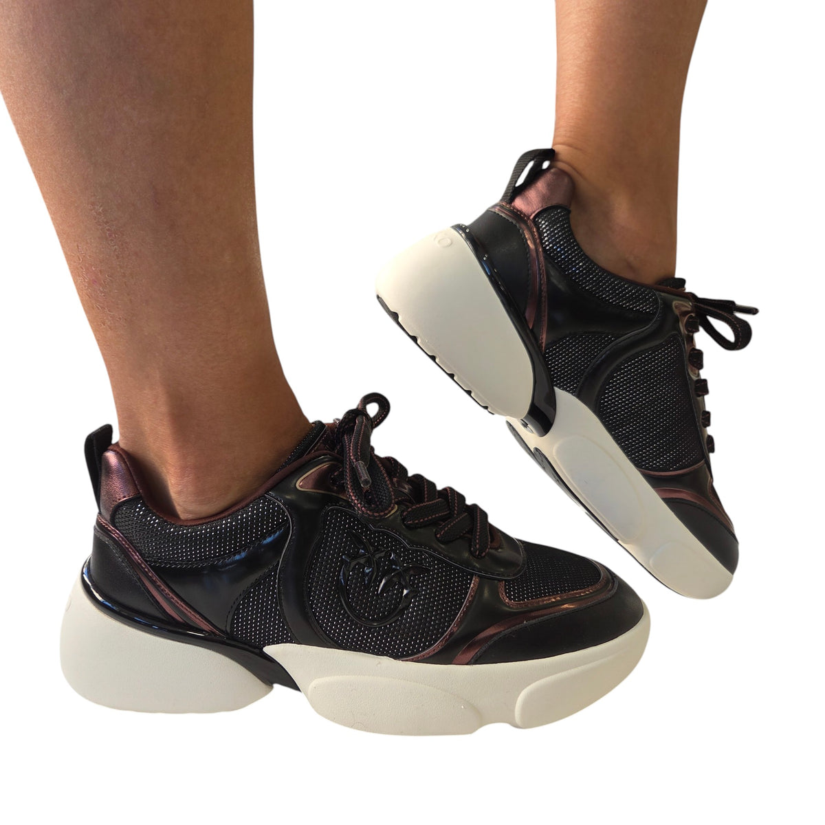 Pinko sneakers donna nera www.offidani.it