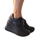 Rucoline sneaker donna pelle nera www.offidani.it