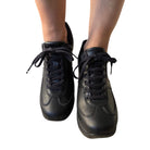 Rucoline sneaker donna pelle nera www.offidani.it