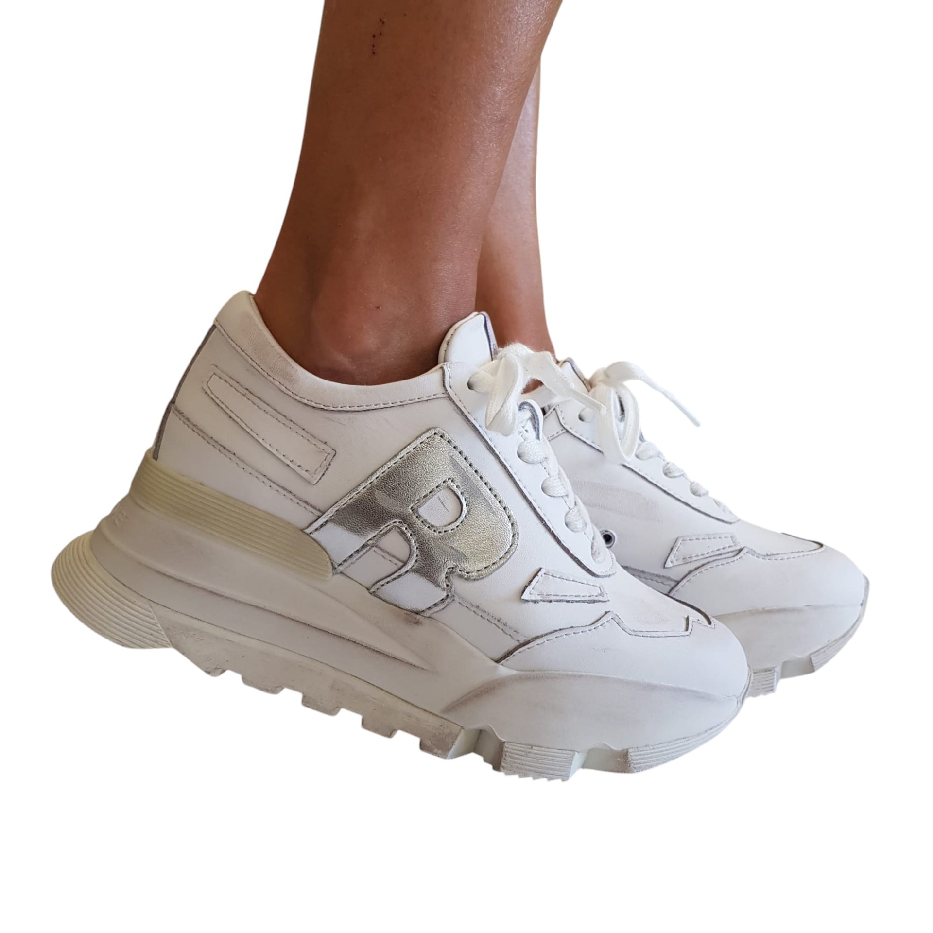 Rucoline Sneakers Donna pelle White – Offidani - Main Image