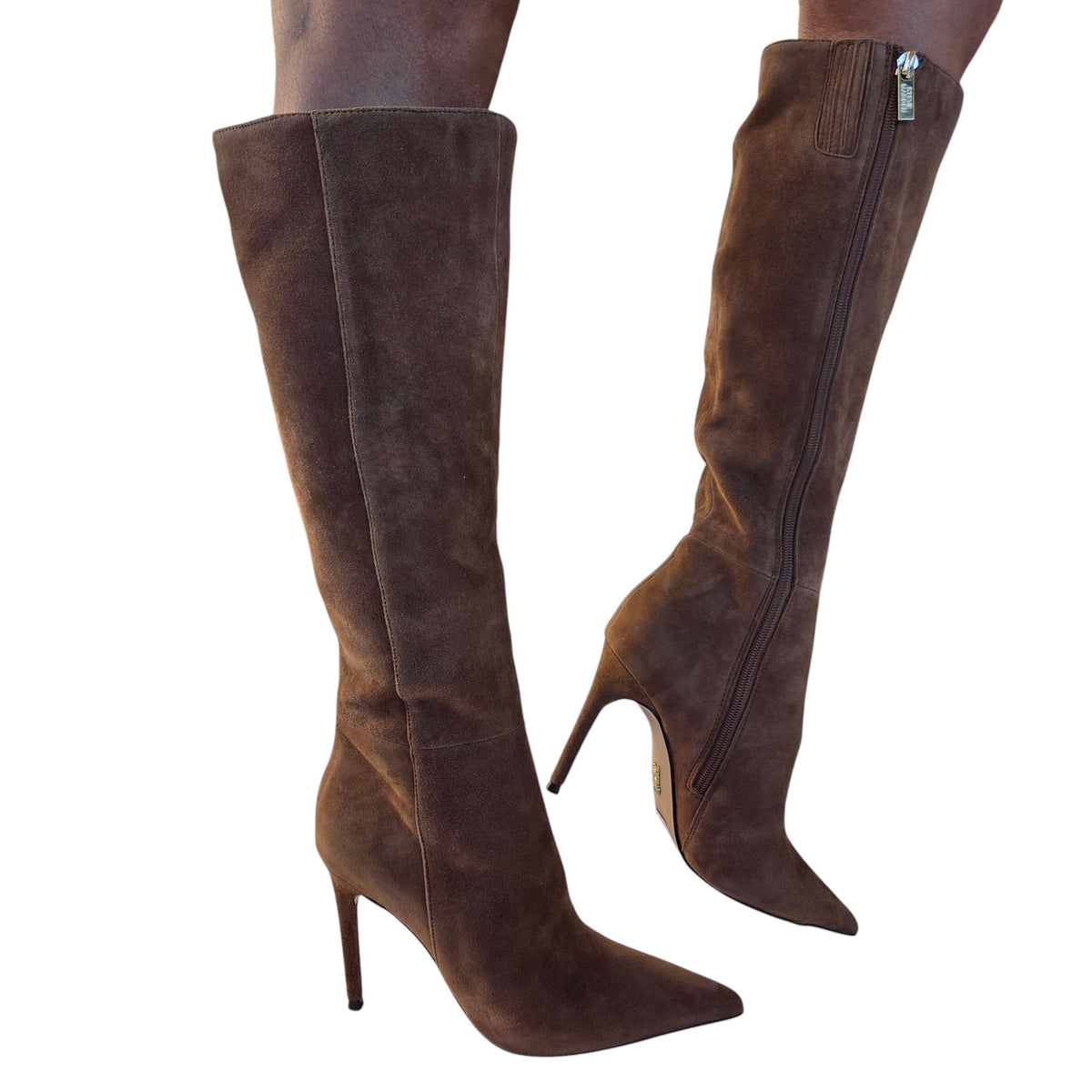 Steve Madden stivale donna camoscio castagna www.offidani.it