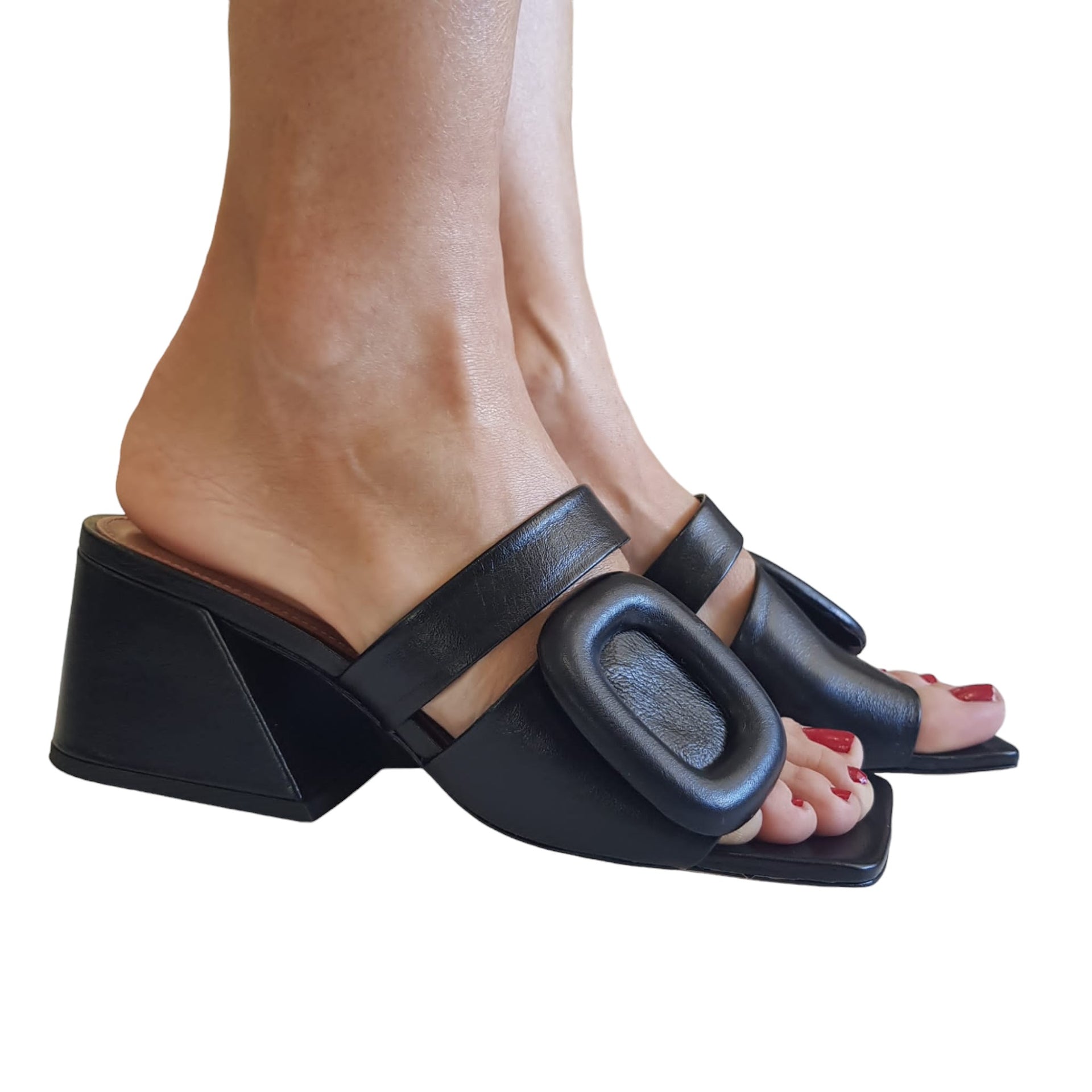 Vicenza Sandalo Sabot Donna Nero – Offidani - Main Image