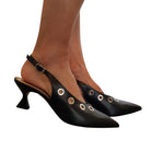 Walter Violet Slingback Basso www.offidani.it