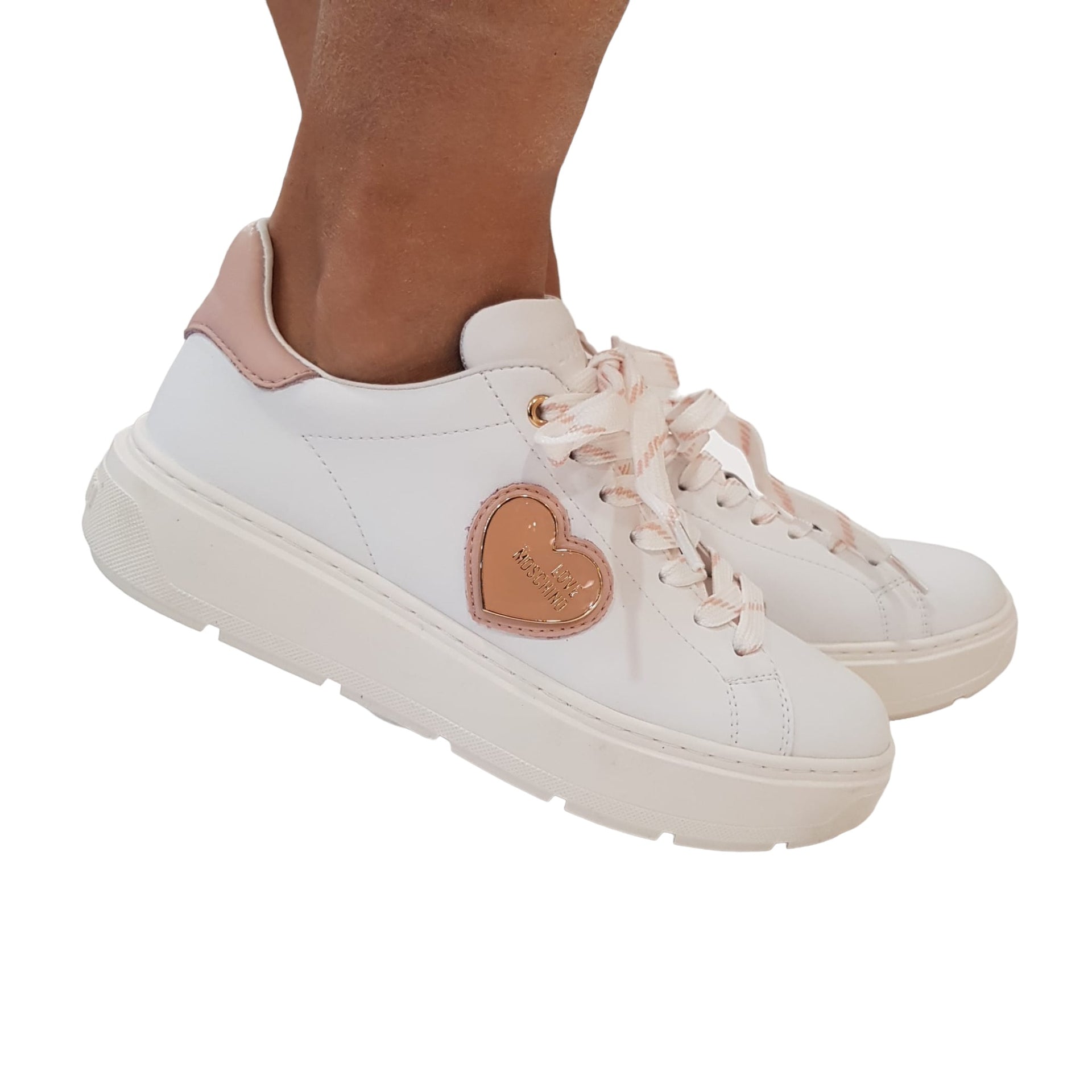 Moschino sneakers Bianco 36 Bianco Pelle